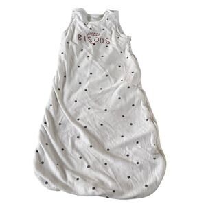 Kiabi White Polka Dot Velour Sleep Sack - 24-36 Months